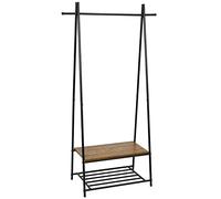 Mondeer Appendiabiti da Terra, Mobile Appendiabiti da Ingresso, Stand Appendiabiti, Attaccapanni da Terra, Ingresso, Soggiorno, Camera da Letto, 64cm x 41cm x 160cm, Marrone