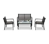 Mondeer Table, Metallo, Nero, 1077877.5 cm