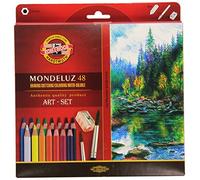 Mondeluz - Set di matite acquerellabili, 48 pz. assortiti