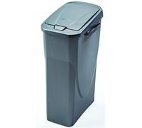 Mondex M-Home EcoBin - Pattumiera per Il Riciclaggio, con Sistema di aggancio Connect Ready, Plastica, Grigio Metallizzato, 25L