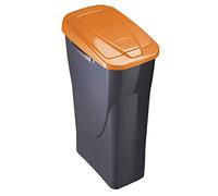 MONDEX M Home Secchio 15 L ECOBIN con Coperchio 20x31x42 cm, Grigio-Arancione, Mediano, Multicolor
