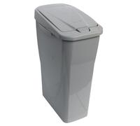 Mondex - Pattumiera con coperchio nero, 25 litri