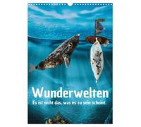 Mondi delle meraviglie - Non è quello che sembra essere. (Calendario da parete 2026 DIN A3 alto), Calendario mensile Calvendo: collage naturali miracolosi - è... quello che sembra essere