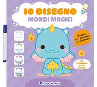 Mondi magici. Io disegno. Ediz. a colori. Con pennarello cancellabile