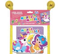Mondi magici. Libri bagno. Ediz. illustrata. Con 7 sagome di personaggi