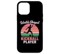Mondi Okayest Kickball Player Divertente Retro Kicker Calcio Rosa Custodia per iPhone 12 mini