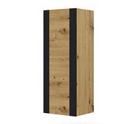 MONDI - Vetrina da parete da 125 cm, in rovere Artisan