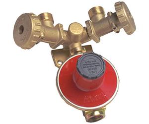 Mondial CENTRALINA Gas GPL per 2 BOMBOLE con REGOLATORE Bassa Pressione 4 kg