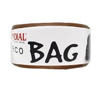 Mondial Eco Bag | FETTUCCIA ECOPELLE | Gomitolo di colore MARRONE CAFFÉ Cod.603 | ideale per realizzazione borse, accessori, sottopiatti, cestini, bijoux | 300 grammi 135 metri