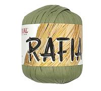Mondial lane art. RAFIA gomitolo da 50gr 100 mt Uncinetto 4-4,5 in Viscosa naturale (994 pistacchio)