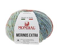 Mondial Merinos Extra de Mondial - Gomitoli da 100 g e 245 metri, multicolore 952
