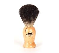Mondial Nelson - Pennello da Barba Nero in Legno di faggio, Unico e Standard