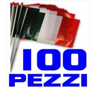 MONDIALI CALCIO bandiere plastica STOCK 100 PEZZI flags ITALIA cm 30 x 20 STADIO