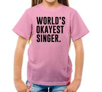 Mondiali Okayest Cantante - T-Shirt - Bgt Sing Song Love Slogan Divertente
