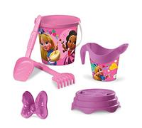 MONDO 28714 Disney Alice Bucket, Set Mare Renew Toys con Secchiello, Paletta, Rastrello, Setaccio, Formina, Annaffiatoio Inclusi, Multicolore, 17 cm
