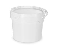 Mondo Ape Secchio in PLASTICA Alimentare 5 kg per Miele - 3,9 LT- con Coperchio - Made in Italy 20 secchi
