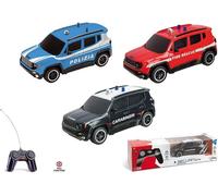 MODELLINO AUTO RADIOCOMANDATO JEEP RENEGADE CARABINIERI 2017 BLU SCALA 1/24
