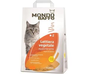 Mondo Baffo Lettiera vegetale Legno di Abete 20 lt per gatti Compostabile nel WC