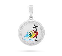 Mondo Cattolico - Medaglia in Argento del Giubileo 2025 - Ideale come Regalo Religioso