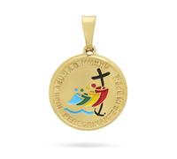 Mondo Cattolico - Medaglia in Argento Dorato del Giubileo 2025 - Ideale come Regalo Religioso