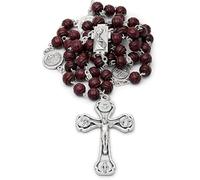 Mondo Cattolico - Rosario cattolico con Pater Quattro Basiliche Romane - Ideale come Regalo Religioso