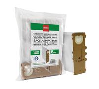 MONDO, Confezione 6 Sacchetti per Aspirapolvere in Microfibra, Compatibili con Aspirapolvere Folletto, VK130,VK131