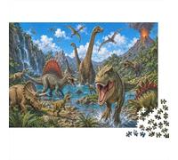 Mondo dei dinosauri Puzzle 1000 Pezzi, Regalo per Amanti dei Puzzle
