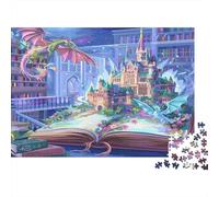 Mondo dei libri fantasy Puzzles 1000 Pezzi Carta riciclata per adulti Puzzle per adulti Gioco stimolante Regalo divertente per casa Ottima idea regalo per bambini dai 12 anni in su 70x50cm/1000pcs
