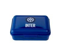 Mondo del Gadget Porta Merenda Inter Store Ufficiale - Box Lunch Portamerenda e Pranzo per Bambini - ottima Idea Regalo Compleanno o per la Scuola - in Plastica, Pvc Free