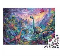 Mondo dinosauri Rompicapo 1000 Pezzi In Drago braccio Cartone Di Alta QualitàUn Premium Jigsaw Puzzle Per Enigma Di Abilità LogicaIdeale Per Attività Per Giorni Di PioggiaRegalo Per L'inaugurazio