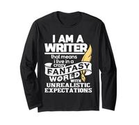 Mondo Fantasy con aspettative irrealistiche - Autore Scrittore Maglia a Manica