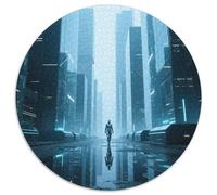 mondo futuro Jigsaw Puzzle Impossibili 1000Pcs cyberpunk fantascienza Decorazione Per La Casa. Giochi Rilassamento E Intelligence Per Adulti E Ragazzi Da 14 Anni 1000pcs (67.5x67.5cm)
