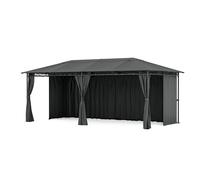 Mondo - Gazebo, 3x6, con telaio in metallo e 4 pareti laterali