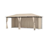 Mondo - Gazebo, 3x6, con telaio in metallo e 4 pareti laterali