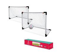 Mondo- Goal Post Mini Set 2 Toys Porte da Calcio per Bambini con Rete-Pallone FIFA World Cup Qatar 2022 INCLUSO-28677, Colore Bianco, 28677