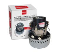 MONDO, Motore Aspiraliquidi Universale 1200W, Bistadio, 230V, Ricambio per Aspiratori Solidi e Liquidi, 4 Fori di Fissaggio, Diametro 144 mm, Altezza 176 mm