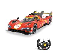 MONDO Motors Ferrari 499P Le Mans, modello in scala 1:14, fino a 10 Km/h di Velocità, auto giocattolo per bambini 63792, colore rosso