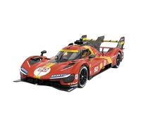 MONDO Motors Ferrari 499P Le Mans, modello in scala 1:14, fino a 10 Km/h di Velocità, auto giocattolo per bambini 63792, colore rosso