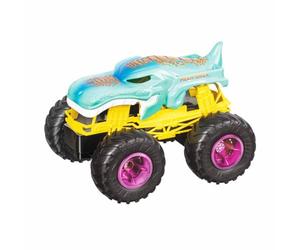 Mondo Motors - Hot Wheels Monster Trucks Mega Wrex - Macchina telecomandata per Bambini 2.4 GHz- Colore Verde/Giallo/Nero - 63680