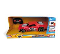 MONDO Motors Hot Wheels Night Shifter, modello in scala 1:16, con batterie ricaricabili, fino a 8 Km/h di velocità, auto giocattolo per bambini 63851, colore rosso