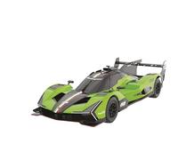 MONDO Motors Lamborghini SC63 Le Mans, modello in scala 1:24, fino a 8 Km/h di Velocità, auto giocattolo per bambini 63838, colore verde