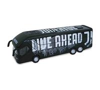 Mondo Motors - Pullman Juventus F.C. modellino giocattolo - Bus con retrocarica frizione pull back - Colore Bianco Nero - 51212