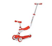Mondo On&Go - Scribble Monopattino per Bambini 5in1 - Monopattino con Sedile, Pedali in Gomma Morbida e Grande Scooter a 3 Ruote per bambini - Età Da 1 a 5 anni | Max 50 Kg - Colore rosso - 28573