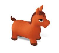 MONDO RIDE ON HORSE Toys cavalcabile per bambini-Cavallo Gonfiabile da Cavalcare-Animale saltellante-Alta qualità-09689, Colore Marrone, s, 9689