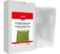 MONDO, Sacchetti Sottovuoto per Alimenti, 15x25 cm, Scatola 100 Pezzi Pre-Taglia