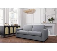 Mondo Sofa Group Divano Letto BOHEME Ribalta 3 Posti e Letto Struttura in Metallo e Legno Imbottitura in Gomma di Poliuretano Rivestimento in Tessuto Rete Elettrosaldata Colore:Light grey