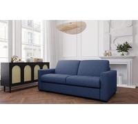 Mondo Sofa Group Divano Letto BOHEME Ribalta 3 Posti e Letto Struttura in Metallo e Legno Imbottitura in Gomma di Poliuretano Rivestimento in Tessuto Rete Elettrosaldata Colore: Ocean