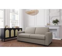 Mondo Sofa Group Divano Letto BOHEME Ribalta 3 Posti e Letto Struttura in Metallo e Legno Imbottitura in Gomma di Poliuretano Rivestimento in Tessuto Rete Elettrosaldata Colore: Camel