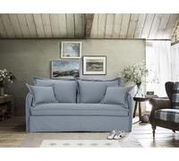 Mondo Sofa Group Divano Letto MILOS 3 Posti, Struttura in Metallo e Legno,Interamente Sfoderabile,Rivestimento in Tessuto, Rete ad Apertura Rapida,Materasso 140x190 cm,Colore: Light grey