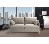 Mondo Sofa Group Divano Letto SILVIO 3 Posti Struttura in Metallo e Legno Imbottitura in Gomma di Poliuretano Rivestimento in Tessuto Rete ad Apertura Rapida Materasso 140x190cm H14cm Colore: Camel